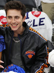 Timothée Chalamet NY Knicks Finals Leather Jacket