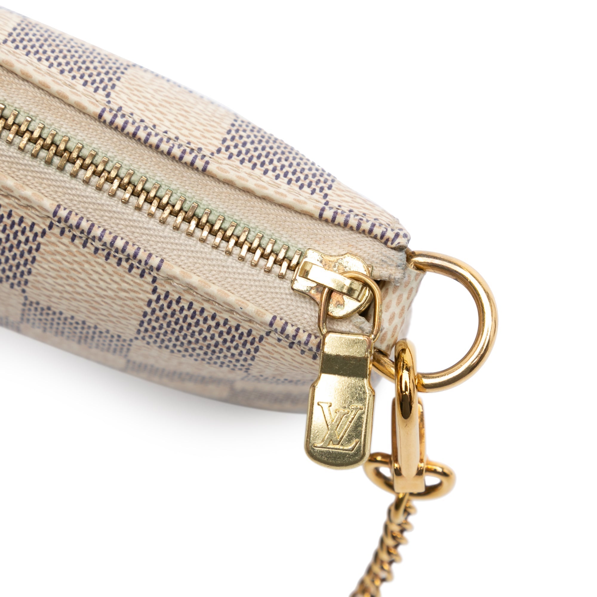 Louis Vuitton Damier Azur Mini Pochette Accessoires White