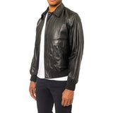 Vintage- USAAF- Aviator- Leather- Jacket- Black-