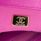 Chanel Small Quilted Lambskin Pillow Crush Flap Purple