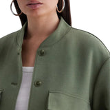 Womens-Stylish-Wool-Green-Bomber-Jacket