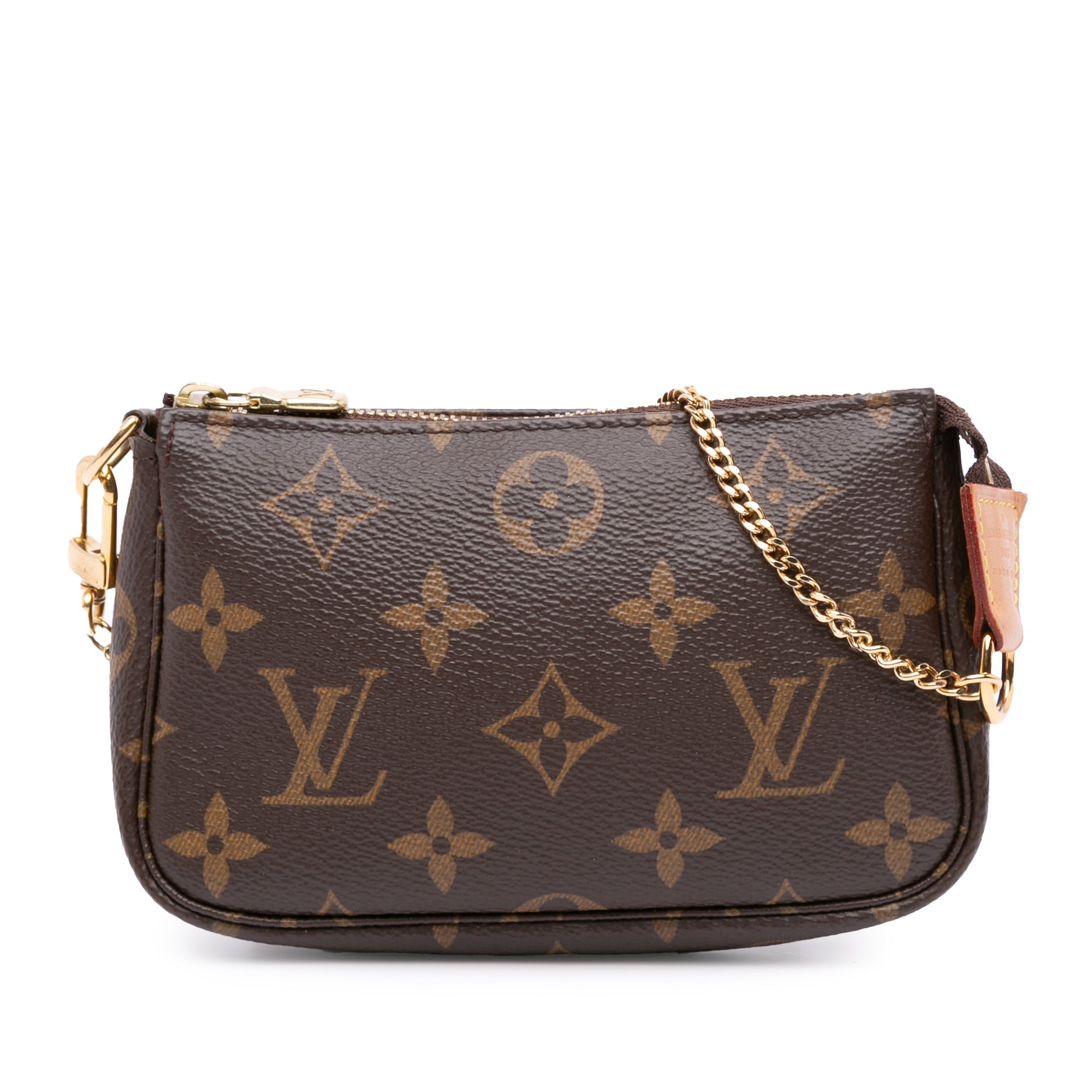 Louis Vuitton Monogram Mini Pochette Accessoires Brown
