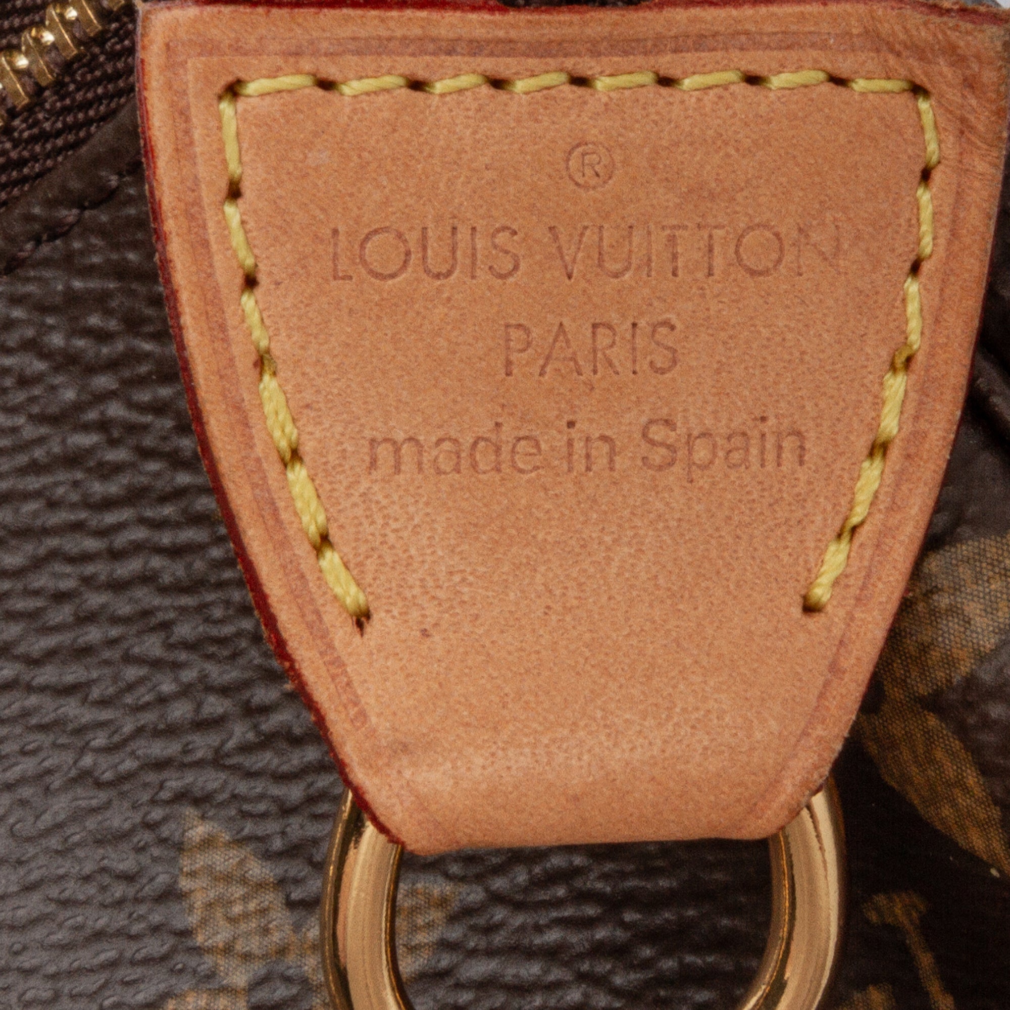 Louis Vuitton Monogram Mini Pochette Accessoires Brown