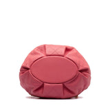 Chanel Small Quilted Calfskin Bucket Bag Pink