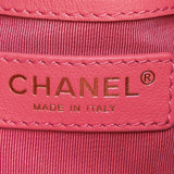 Chanel Small Quilted Calfskin Bucket Bag Pink