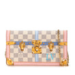 Louis Vuitton Damier Azur Summer Trunks Pochette Weekend White
