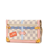 Louis Vuitton Damier Azur Summer Trunks Pochette Weekend White