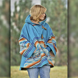 Yellowstone Beth Dutton Blue Hooded Coat