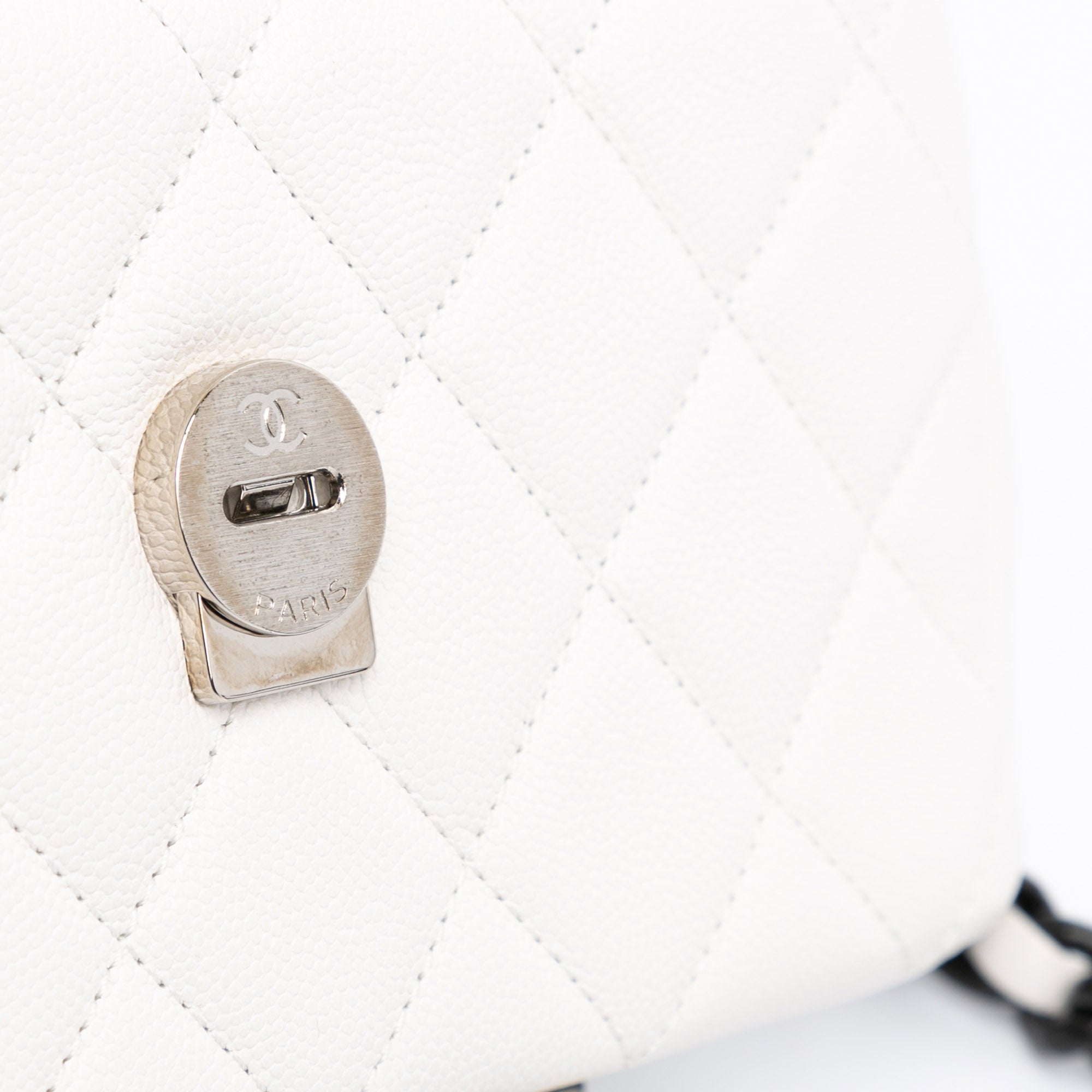 Chanel Small Quilted Caviar My Everything Flap White