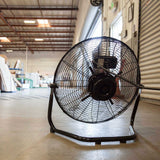 Newair 18" High-Velocity Industrial Floor Fan, Heavy Duty Metal Fan, Adjustable Tilt and 3 Speeds up to 4012 CFM, Rotatory Switch