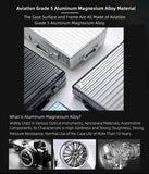 All Aluminum Hardshell Luggage, Airline Approved Zipperless Hardside Carry on Suitcase with Spinner Wheels, Checked Aluminium Luggage Metal Rolling Luggage Case for Travel, Business