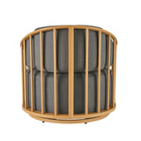 Better Homes & Gardens Lillian Swivel Birdcage Accent Chair, Cream Linen