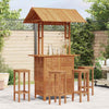 Patio Bar Table with Rooftop 44.5"x41.7"x85.4" Solid Wood Acacia