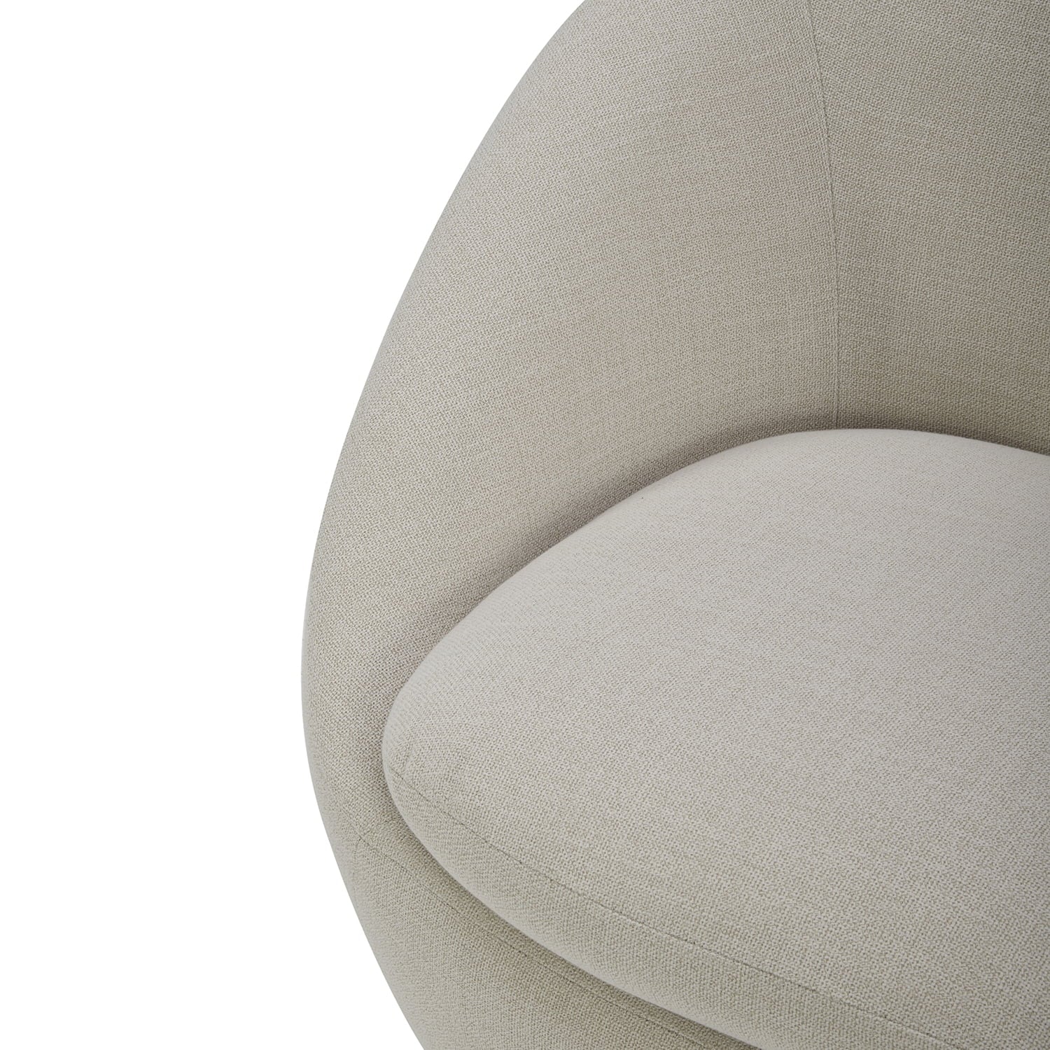 Better Homes & Gardens Mira Swivel Accent Chair, Cream Shearling
