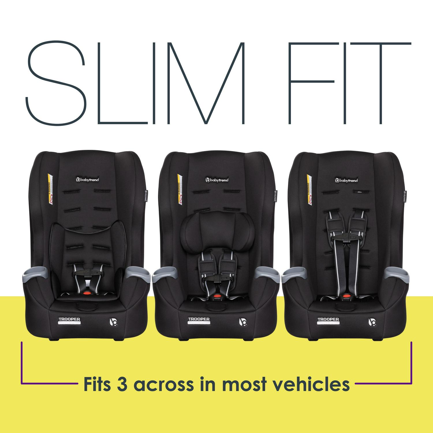 Baby Trend Trooper 3-in-1 Convertible Car Seat - Desert Black