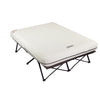 Cot and Thick Queen Air Mattress Combo Side Tables, Pump Included