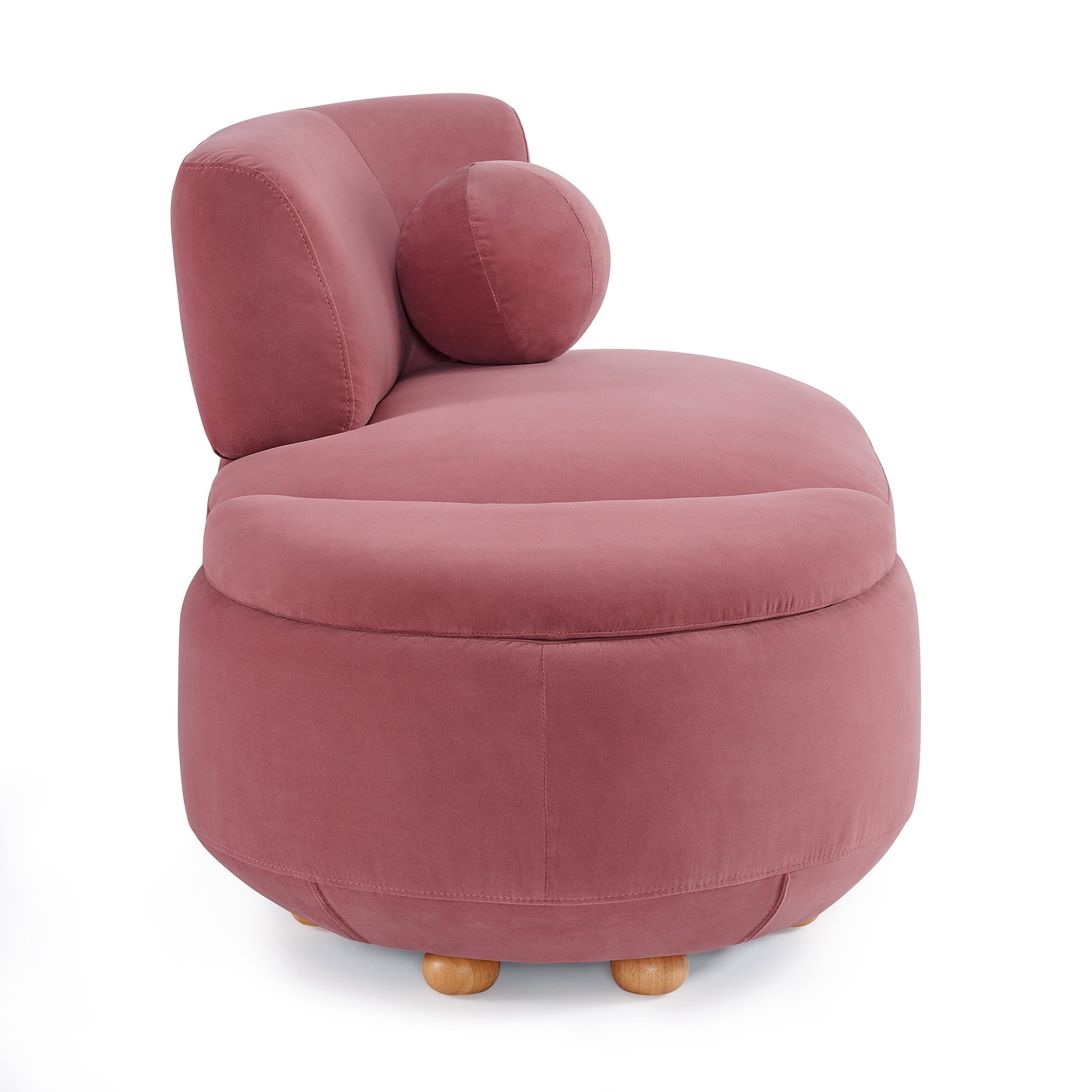 Better Homes & Gardens Juliet Modern Boucle Chaise & Storage Ottoman, Pearl