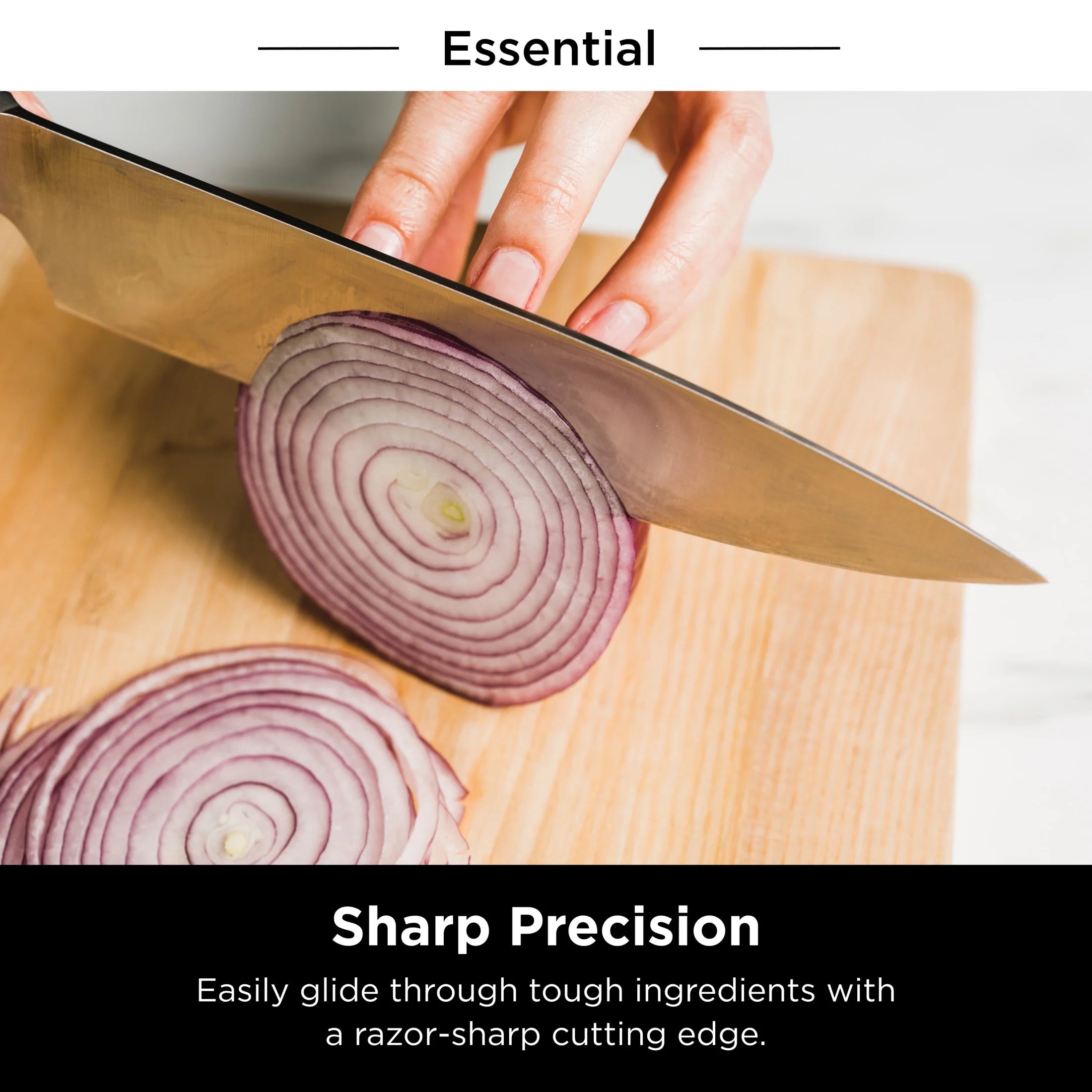 Ninja NeverDull 14-Piece Stainless Steel Essential Knife System with Built-in Sharpener, K12014 Black/Gray