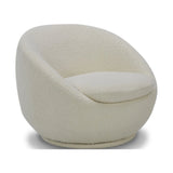 Better Homes & Gardens Mira Swivel Accent Chair, Cream Shearling