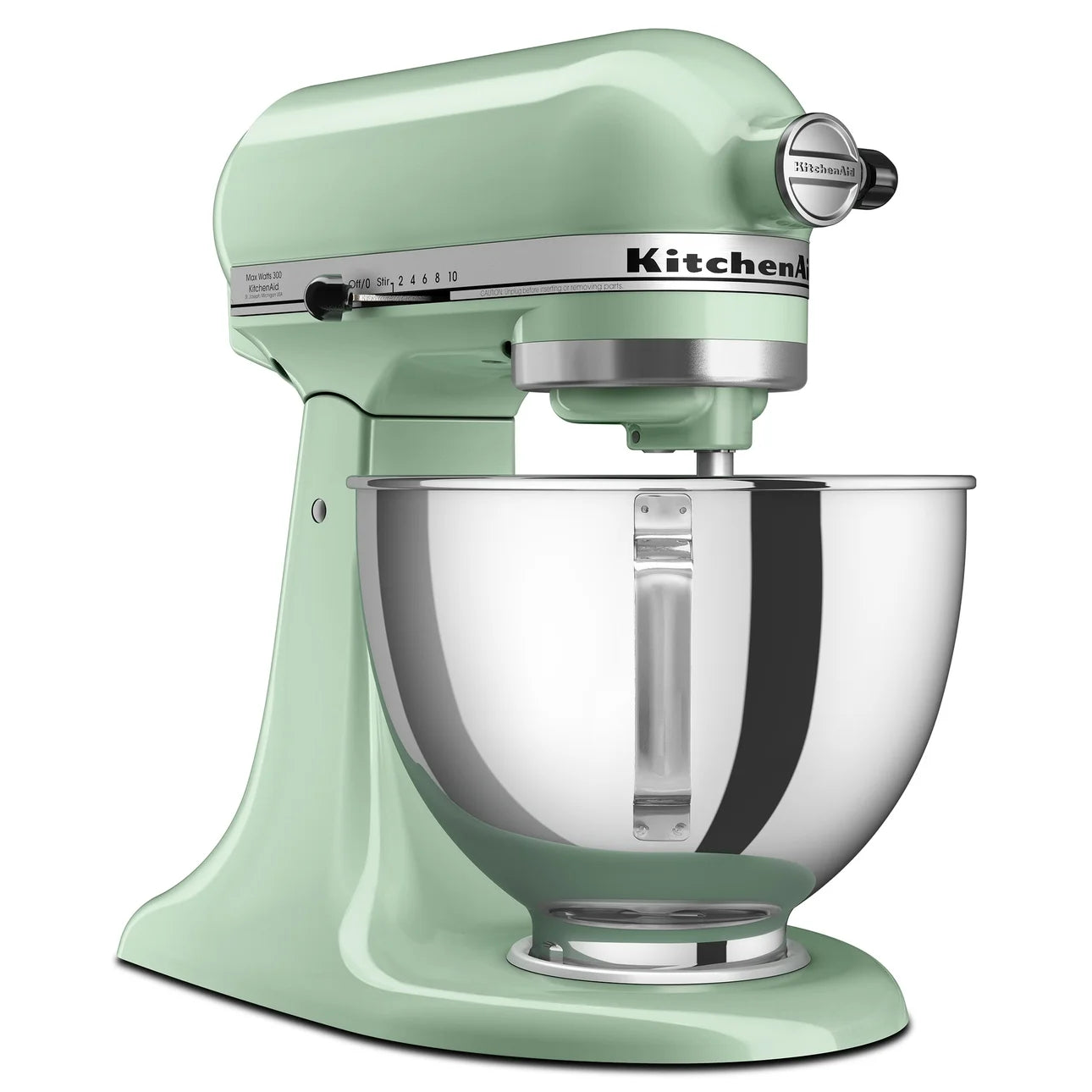 KitchenAid Deluxe Series 4.5 Quart Tilt-Head Stand Mixer with Stainless Bowl, Contour Silver, KSM97CU