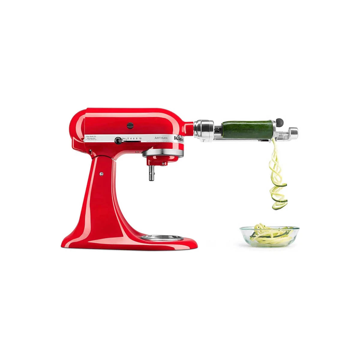 KitchenAid Artisan Series Tilt Head 5 qt Stand Mixer, Passion Red with Flat Beater, Dough Hook, Whip