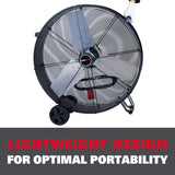 Ecomax 30 Inch High Velocity Drum Fan