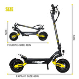 Off Road Electric Scooter for Adults, 1200W Motor Fast E Scooter, Up to 28MPH Top Speed & 20Miles Long Range, 11" Off-Road Tires, 330lbs MAX Load, Foldable