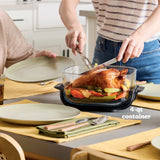 Ninja Crispi 4-in-1 Portable Glass Air Fryer Cooking System, 4-Qt & 6-Cup Containers, Cyberspace