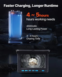 VEVOR Sewer Camera, 98 ft/30m, 4.3" Drain Inspection Camera, IP68 Waterproof Snake Plumbing Camera with Lights - 6 Adjustable LEDs, 4500mAh Battery & 16GB Card for Sewer Line Duct Pipes