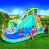 Banzai Inflatable Water Slide - Huge Kids Pool (14 Feet Long by 8 Feet High) with Built in Sprinkler Wave and Water Wall- Heavy Duty Summer Outdoor Fun