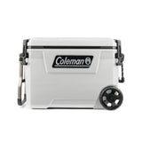 Coleman Convoy Series 65-Quart Hard Cooler with Wheels, up to 48 Cans, Brown Walnut Color