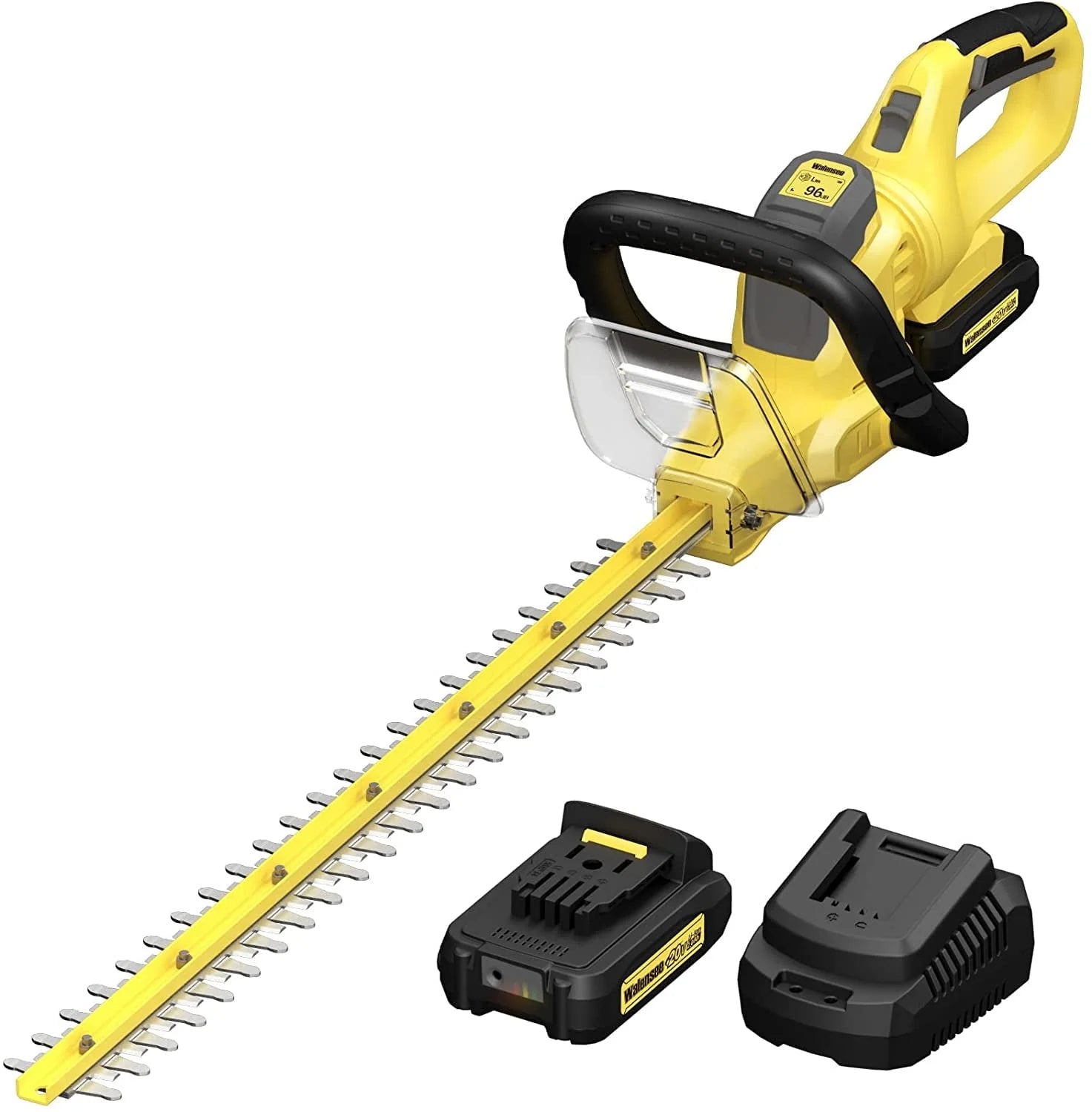 Walensee 20V MAX Cordless Hedge Trimmer, 2.0Ah Battery & Fast Charger Included