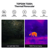 TOPDON TS004 Thermal Monocular Camera, 256x192 Resolution, 50Hz Refresh Rate, 450 Yard Detection Range