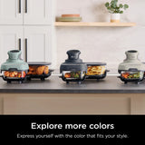 Ninja Crispi 4-in-1 Portable Glass Air Fryer Cooking System, 4-Qt & 6-Cup Containers, Cyberspace