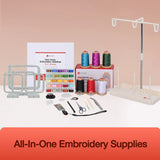 Poolin EOC05 Embroidery Machine 4x9.25" Area, 7" Touch Screen with kit