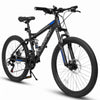 A2760 27.5 Inch Full Suspension Mountain Bike, Front and Rear Dual Shock Absorbers, Mechanical Disc Brakes, 21-Speed, Suitable for Men and Women, Ideal for Travel and Fitness Enthusiasts