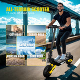 Off Road Electric Scooter for Adults, 1200W Motor Fast E Scooter, Up to 28MPH Top Speed & 20Miles Long Range, 11" Off-Road Tires, 330lbs MAX Load, Foldable