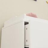 OXYLIFE 45" Baby Nursery Changing Table Dresser with 4 Drawers and Shelf for Nursery Room, White