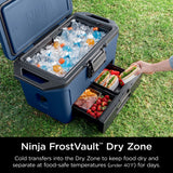 Ninja FrostVault 50qt Hard Cooler with Dry Zone, Gray, FB151GY