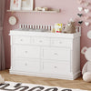 OXYLIFE 45" Baby Nursery Changing Table Dresser with 4 Drawers and Shelf for Nursery Room, White