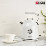 Haden Dorset 1.7 Liter Electric Water Kettle with Base, Putty & Chrome