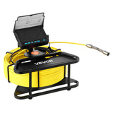VEVOR Sewer Camera, 98 ft/30m, 4.3" Drain Inspection Camera, IP68 Waterproof Snake Plumbing Camera with Lights - 6 Adjustable LEDs, 4500mAh Battery & 16GB Card for Sewer Line Duct Pipes