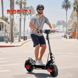 Off Road Electric Scooter for Adults, 1200W Motor Fast E Scooter, Up to 28MPH Top Speed & 20Miles Long Range, 11" Off-Road Tires, 330lbs MAX Load, Foldable