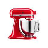 KitchenAid Artisan Series Tilt Head 5 qt Stand Mixer, Passion Red with Flat Beater, Dough Hook, Whip