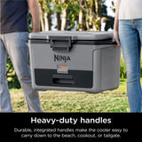 Ninja FrostVault 50qt Hard Cooler with Dry Zone, Gray, FB151GY