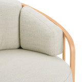 Better Homes & Gardens Lillian Swivel Birdcage Accent Chair, Cream Linen