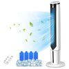 41" Evaporative Air Cooler with 3 Modes and 3 Speeds, Smart Floor Fans for Bedroom, Standing Bladeless Fan, White