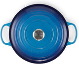 Le Creuset Signature Enamelled Cast Iron 28cm Round Casserole Dish With Lid, Blue