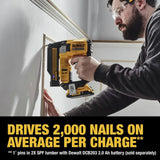 DeWalt DCN623D1 20-Volt MAX Atomic Compact Cordless Pin Nailer Kit, Brushless Motor, 23 Gauge, Battery - Quantity 1
