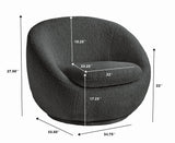 Better Homes & Gardens Mira Swivel Accent Chair, Cream Shearling